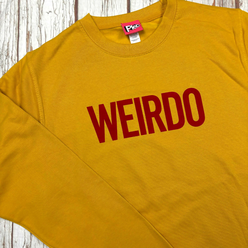 Weirdo Mustard Yellow Unisex Sweatshirt