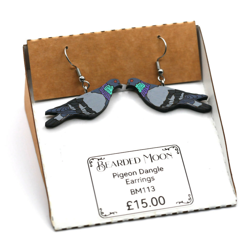 Pigeon Dangle Earrings