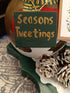 Handmade Wooden Robin Decoration – Rustic Hand-Turned Christmas Ornament