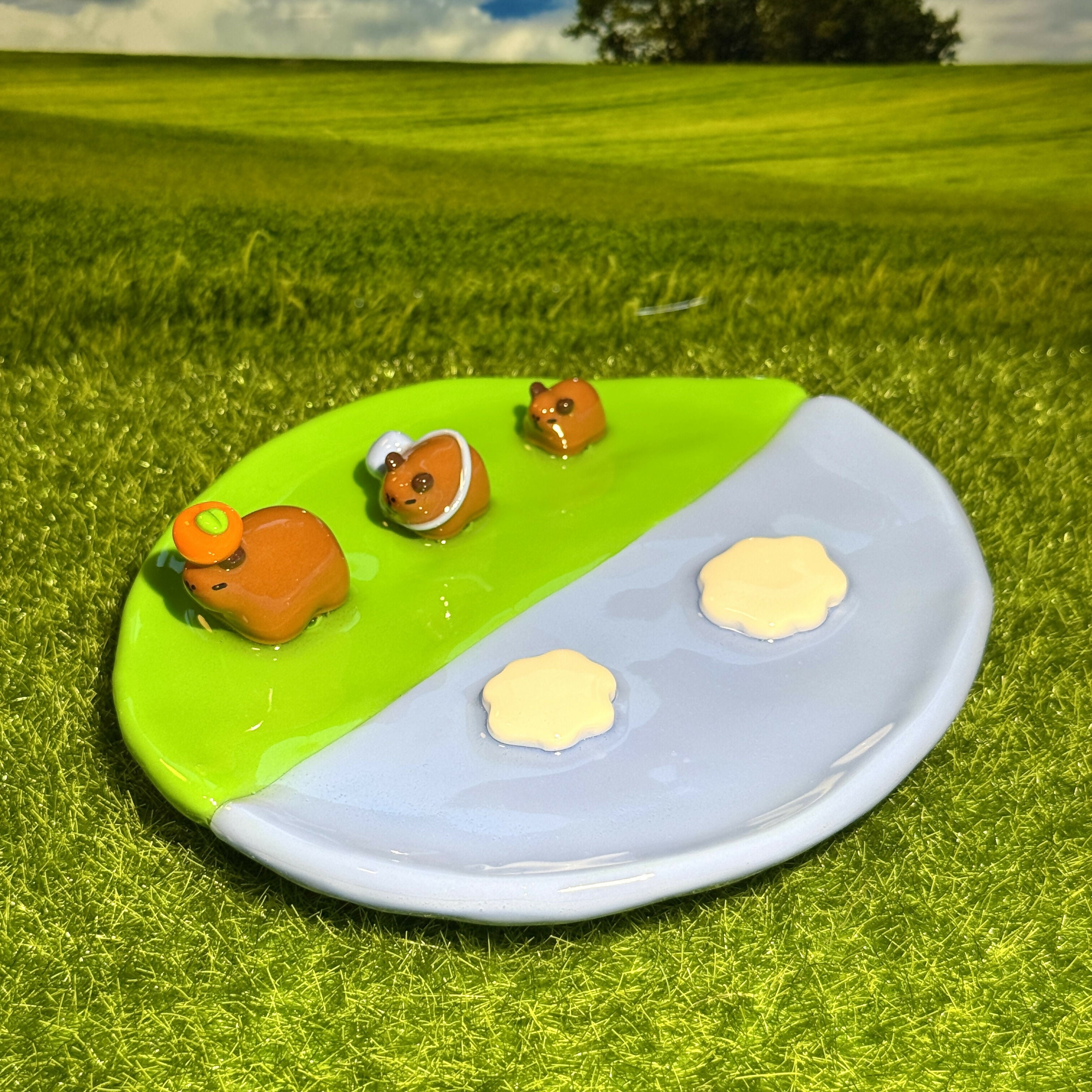 Capybara Family Trip Trinket Dish