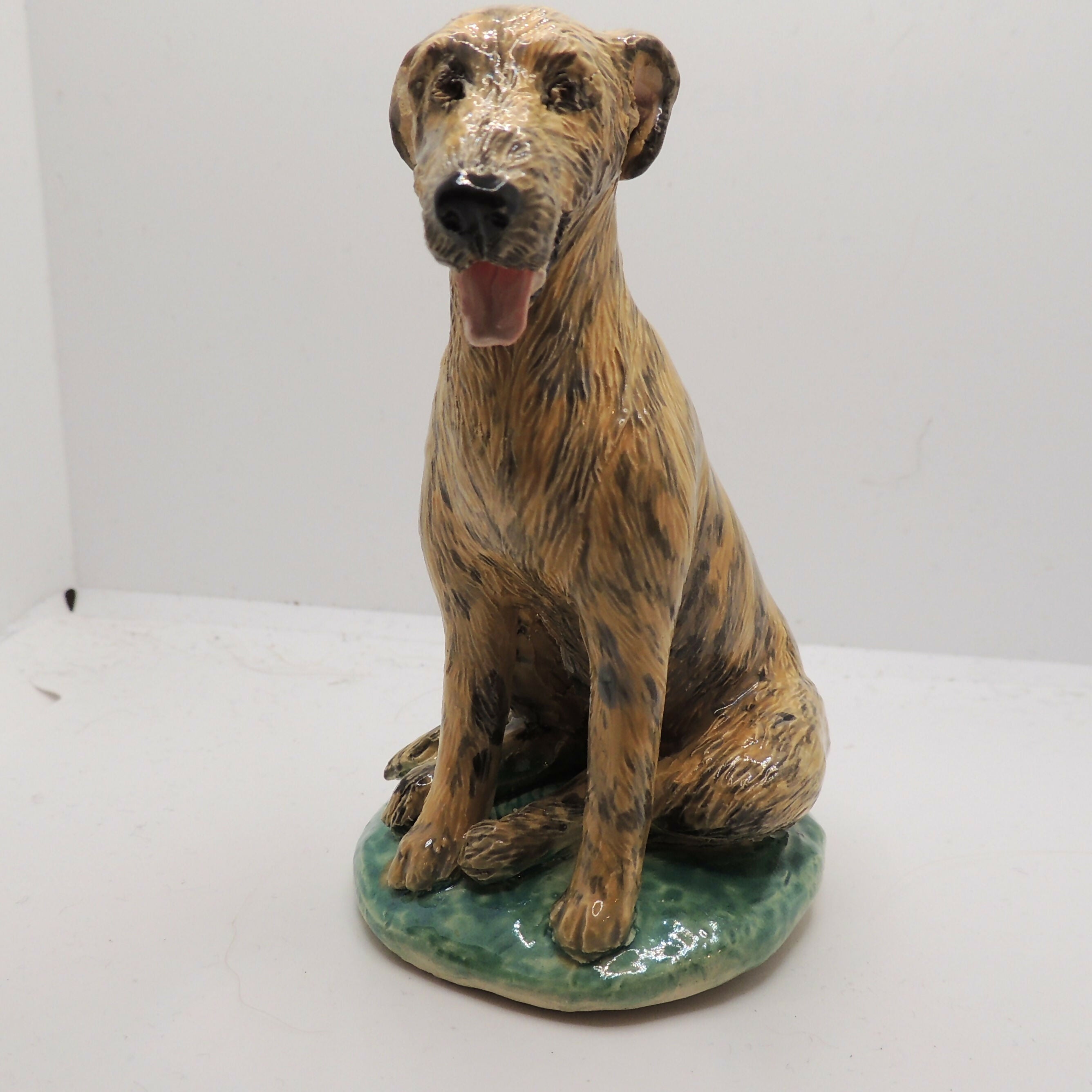 ceramic irish wolfhound sculpture