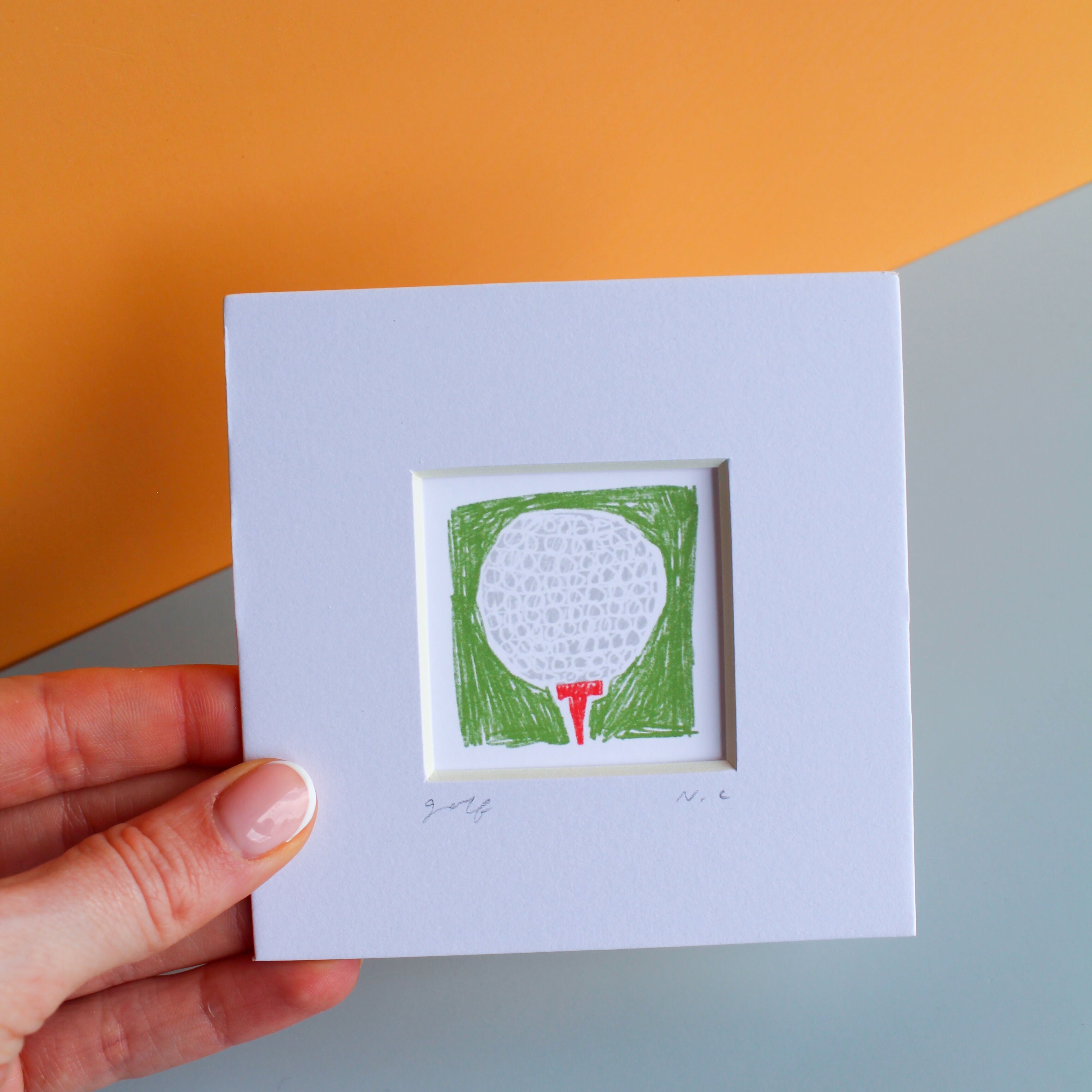 Golf Ball Mini Print