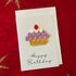 Crochet Handmade Happy Birthday Card - Cupcake