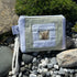 Unique Handcrafted Patchwork Purse Wristie Made From Upcycled White Jeans And Animal Print Fabric