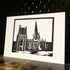 Sheffield Cathedral - A4 Hand Carved Lino Print On Card