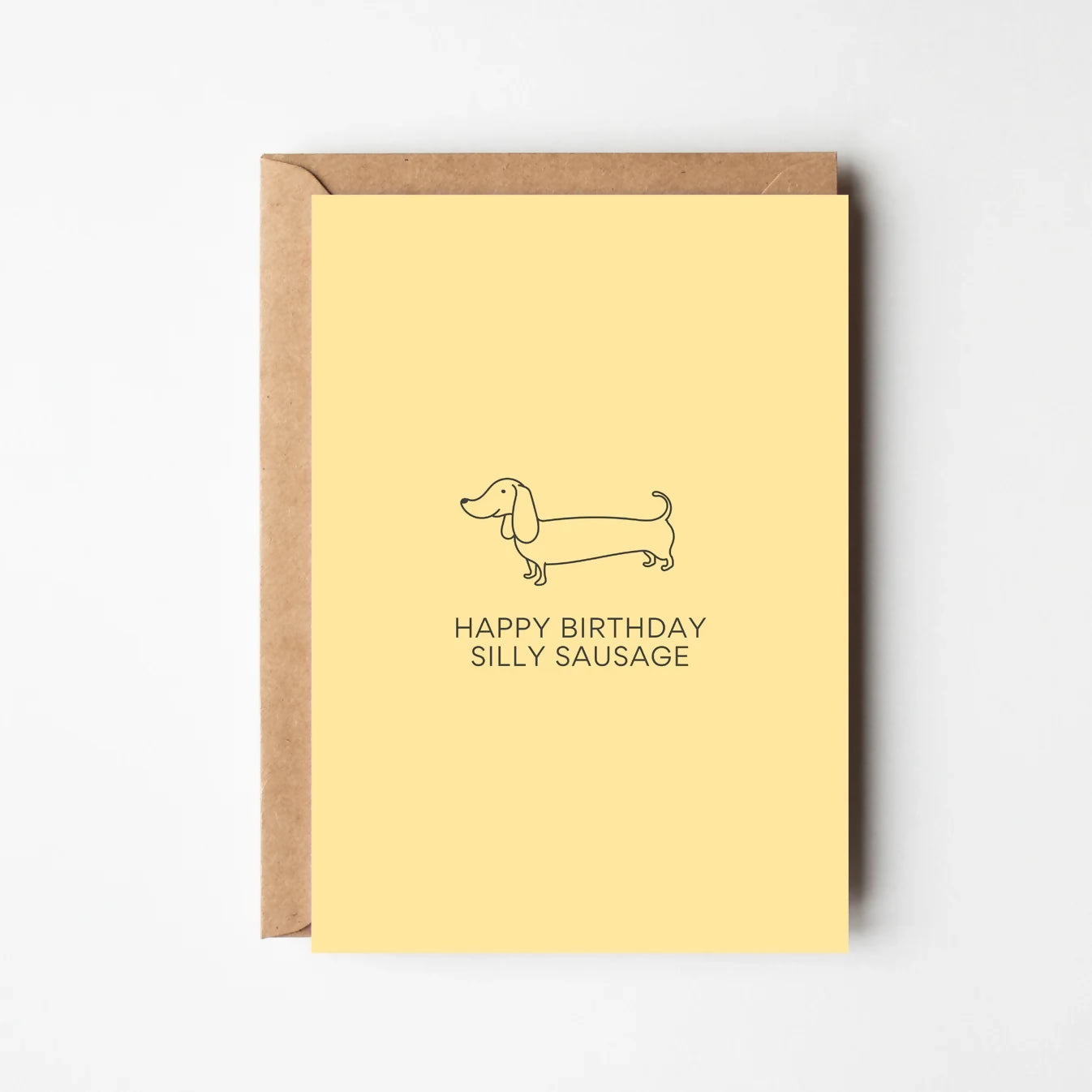HAPPY BIRTHDAY SILLY SAUSAGE GREETINGS CARD