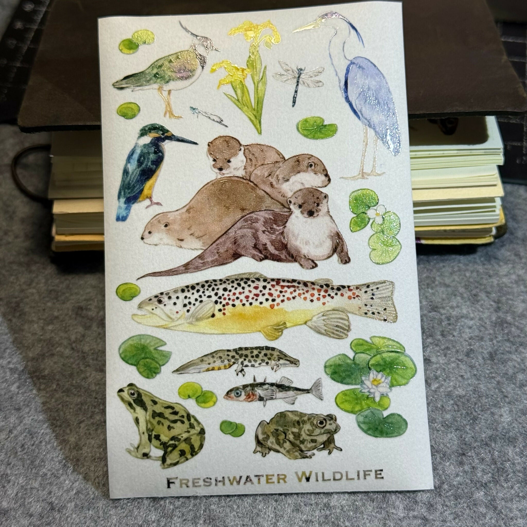 Single Washi Paper Wildlife Sticker 8 × 13 cm