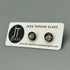 Pink Raindrop Dichroic Fused Glass Sterling Silver Stud Earrings - Handmade by Jade Tapson Glass.