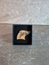 Handcrafted Cherry Veneer Badger Head Pin
