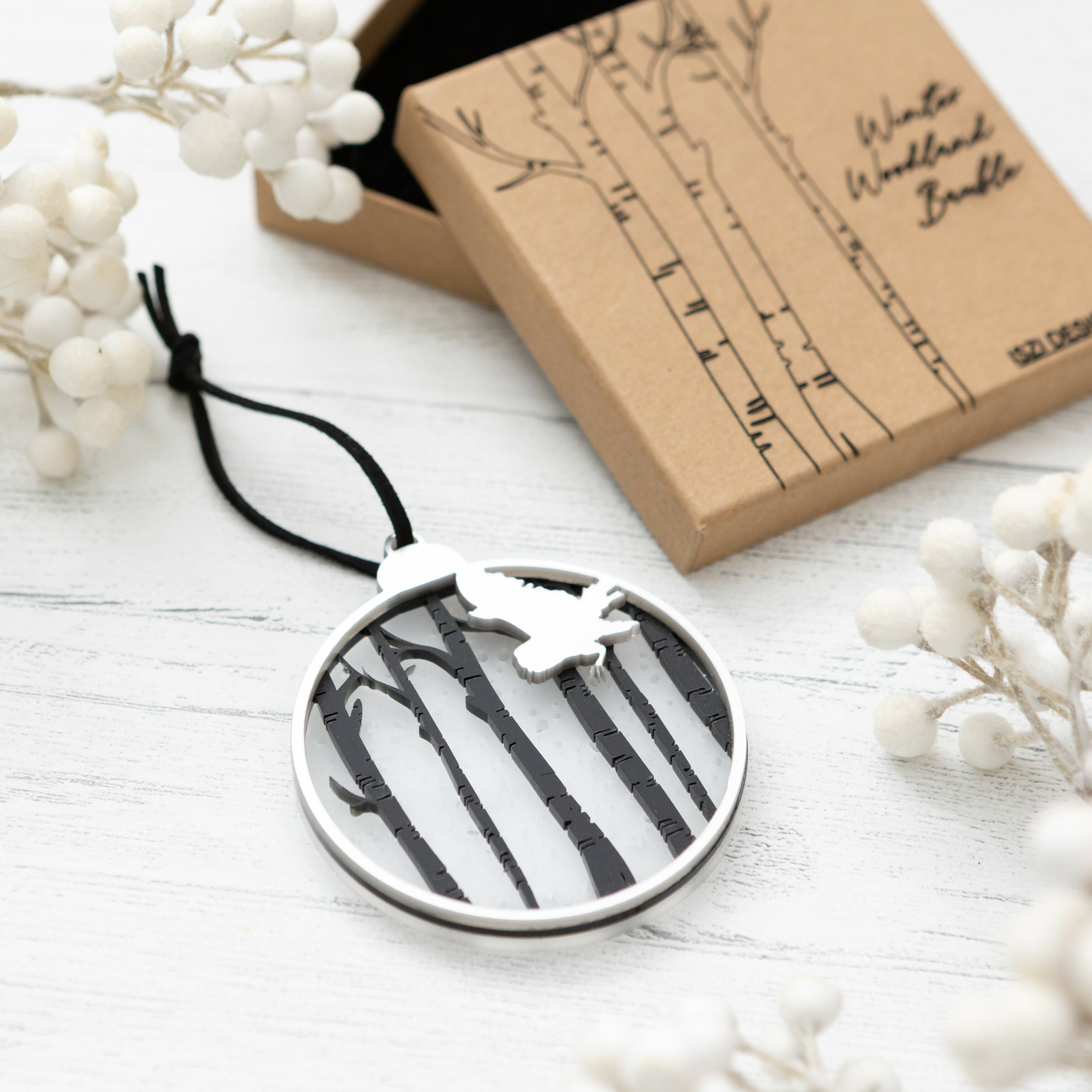 Owl Winter Woodland Bauble