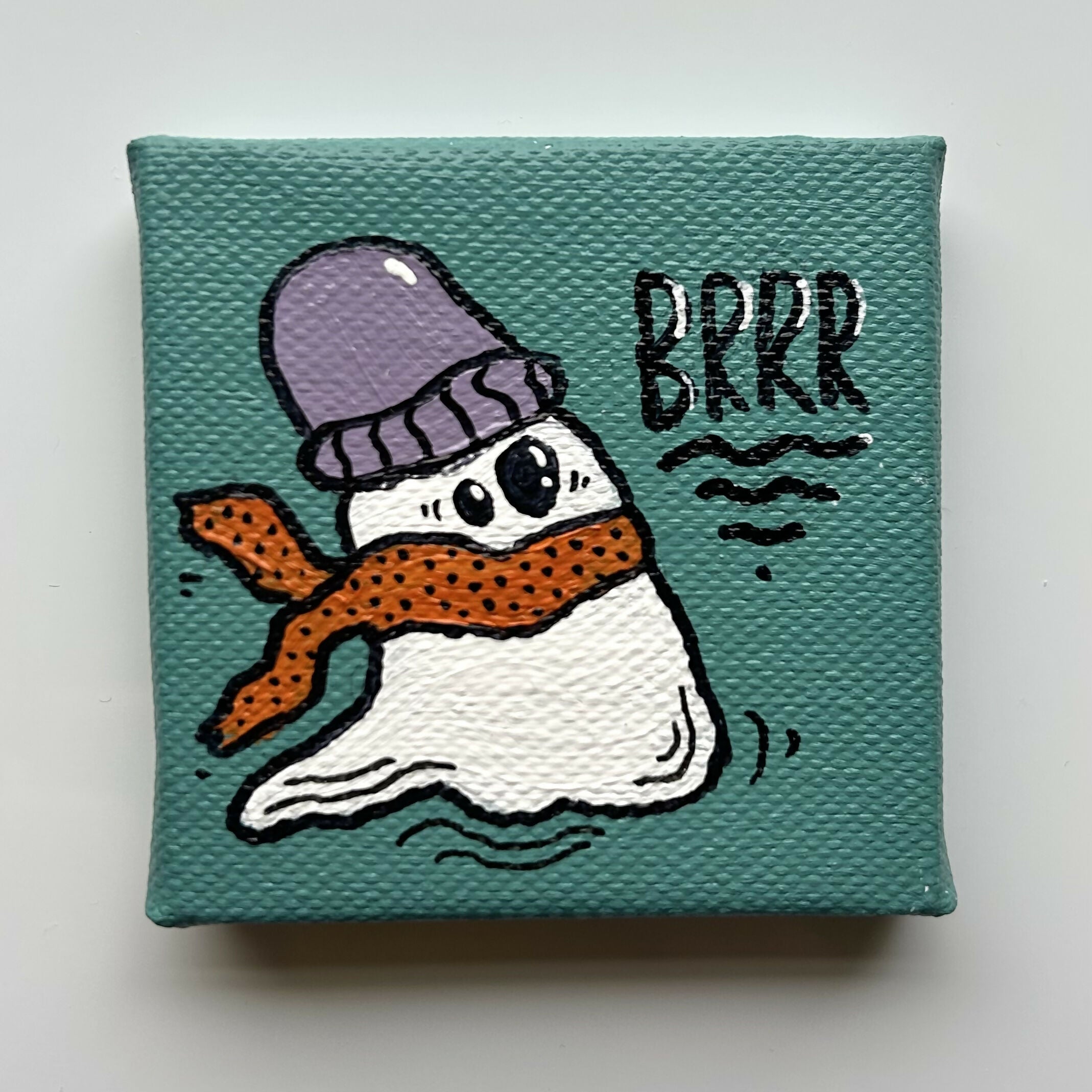 Ghosts Mini Canvases Original Artwork