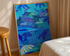 Shades of Bleu A4 hand illustrated print