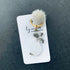 Handcrafted Resin Cat Keyring, Bag Charm with Pom Pom