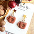 Polymer Clay Christmas Earrings / Handmade Festive Dangles / Xmas Jewellery