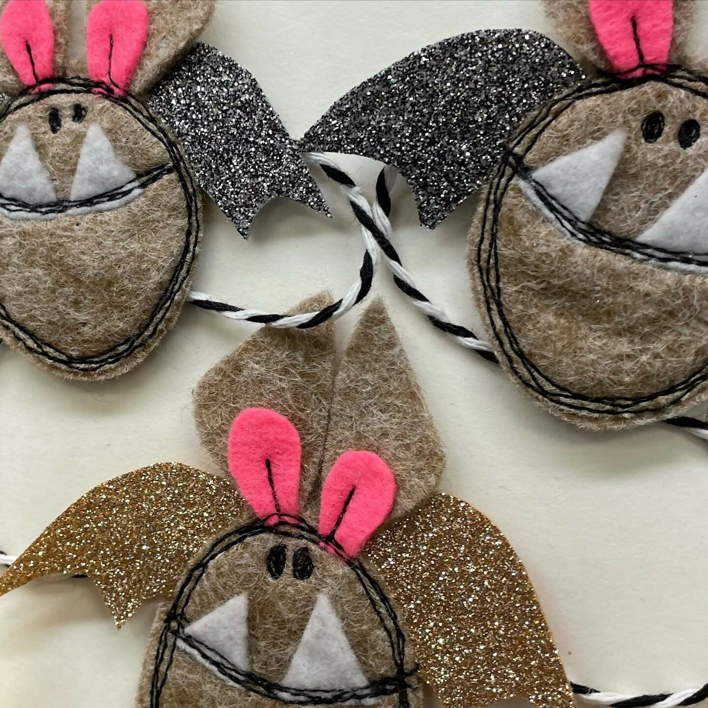 Barmy bat garland