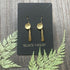 DELICATE HAMMERED BRASS EARRINGS