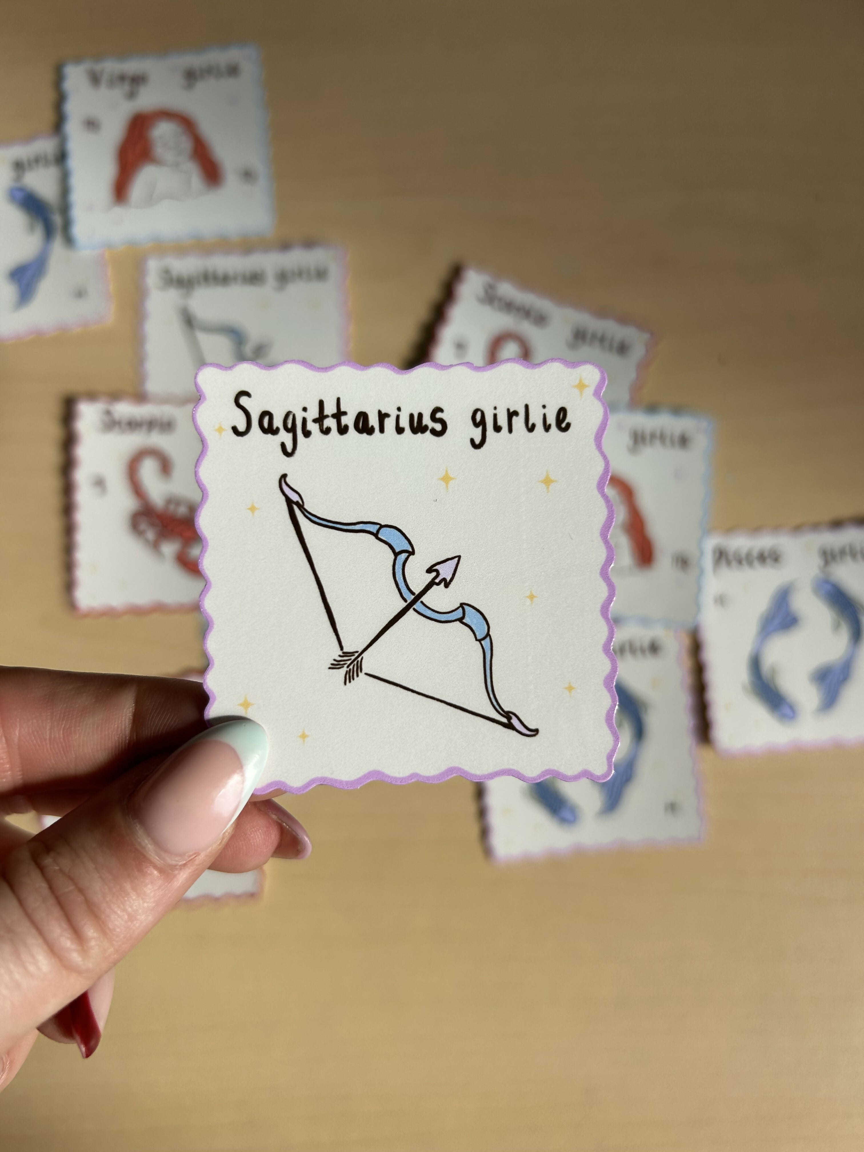 Sagittarius Girlie Sticker