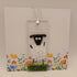 Fused Glass Sheep Card