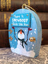 Handmade Wooden Snowman Door Ornament – "There Is Snowbody Quite Like You" Cute Hanging Christmas Tree Decoration & Festive Gift