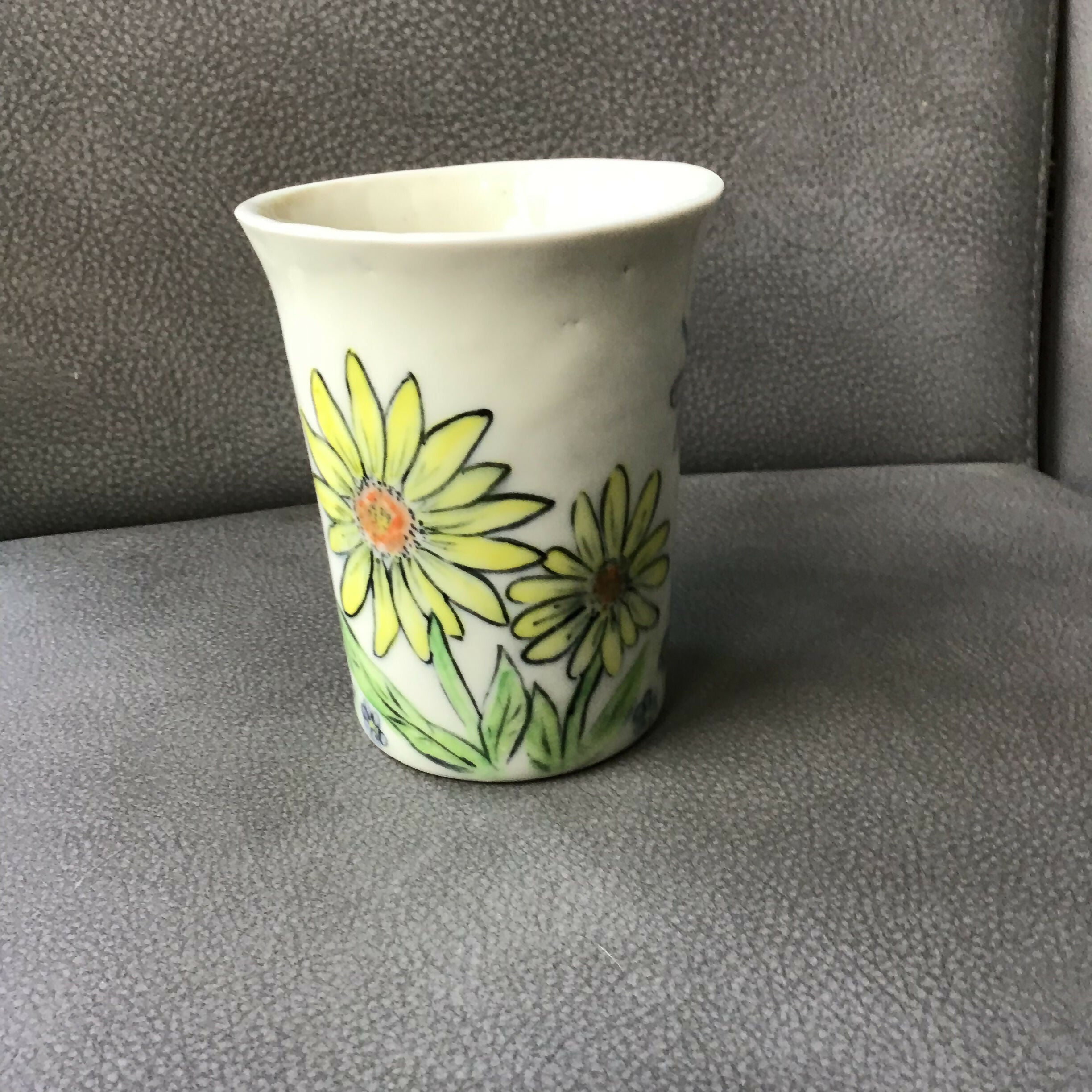 Summer meadow Handpainted Pot