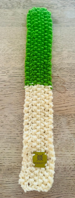 PET SCARF, STRETCHY, 2-COLOUR COSY (CREAM & GREEN)