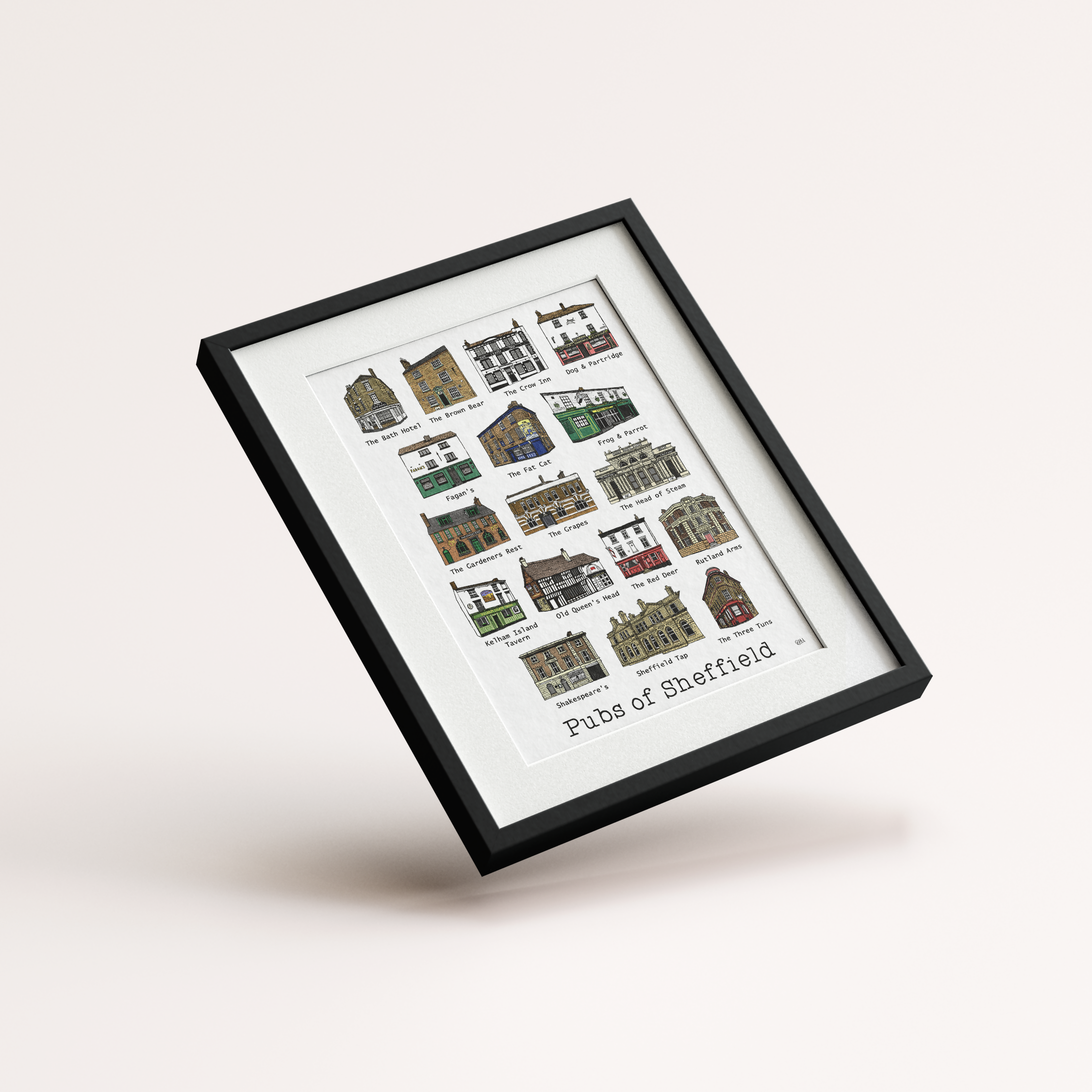 Pubs of Sheffield Print