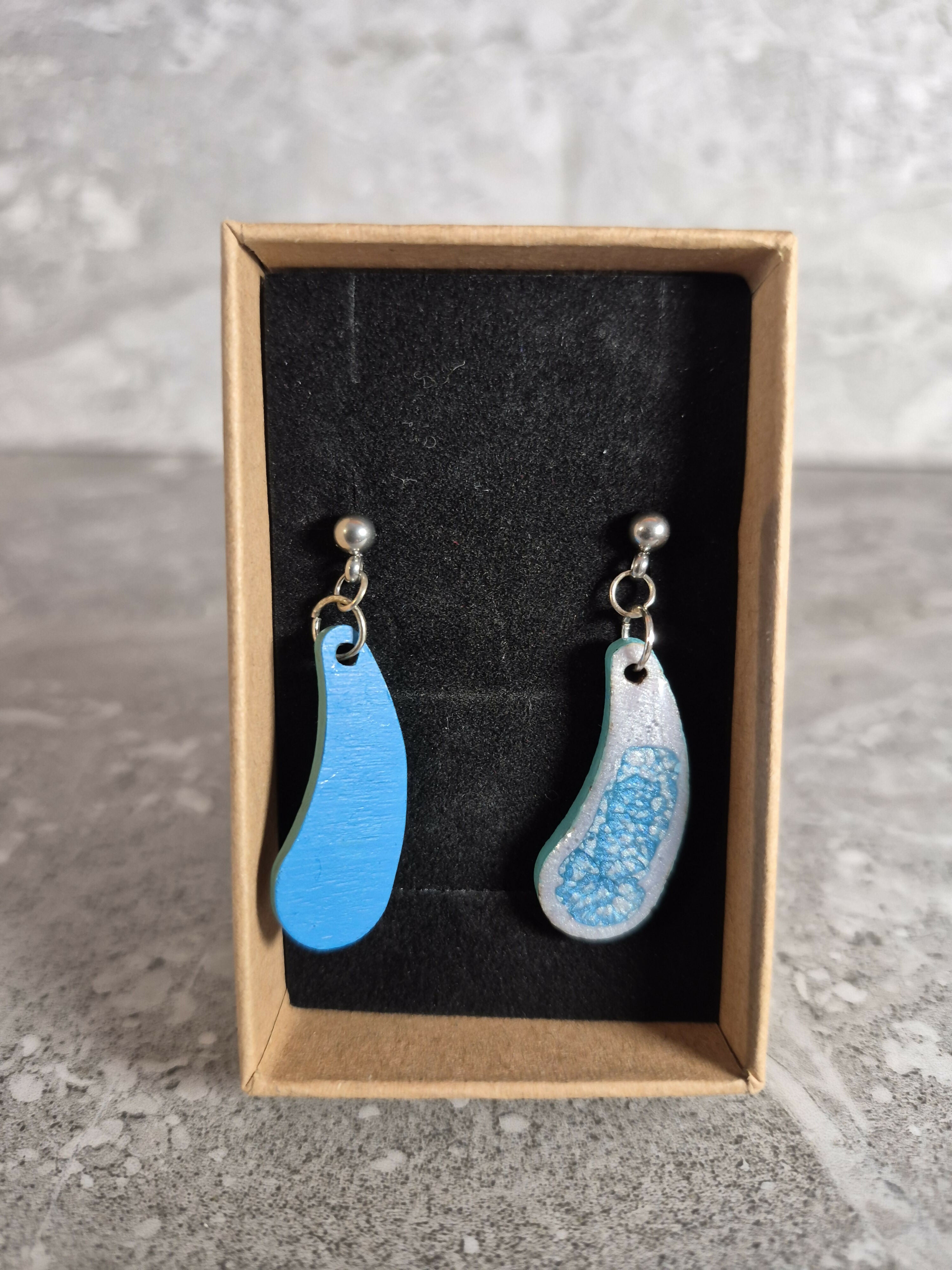 Handcrafted tear drop earrings