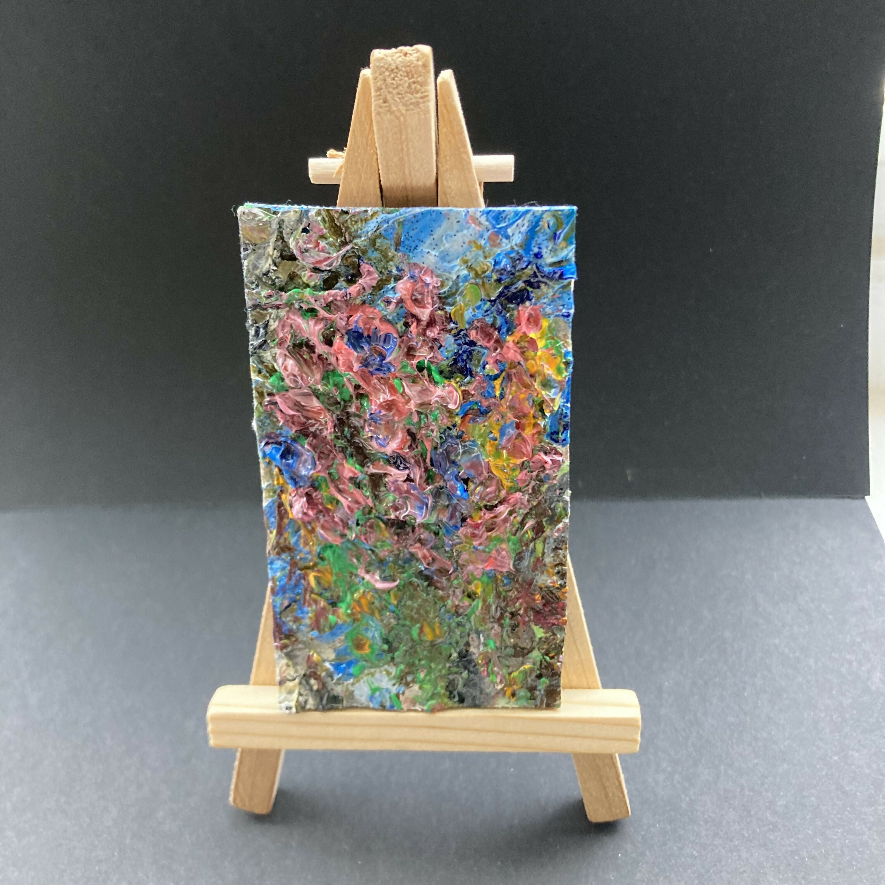 Abstract Mini Oil Painting Of Heather Fridge Magnet