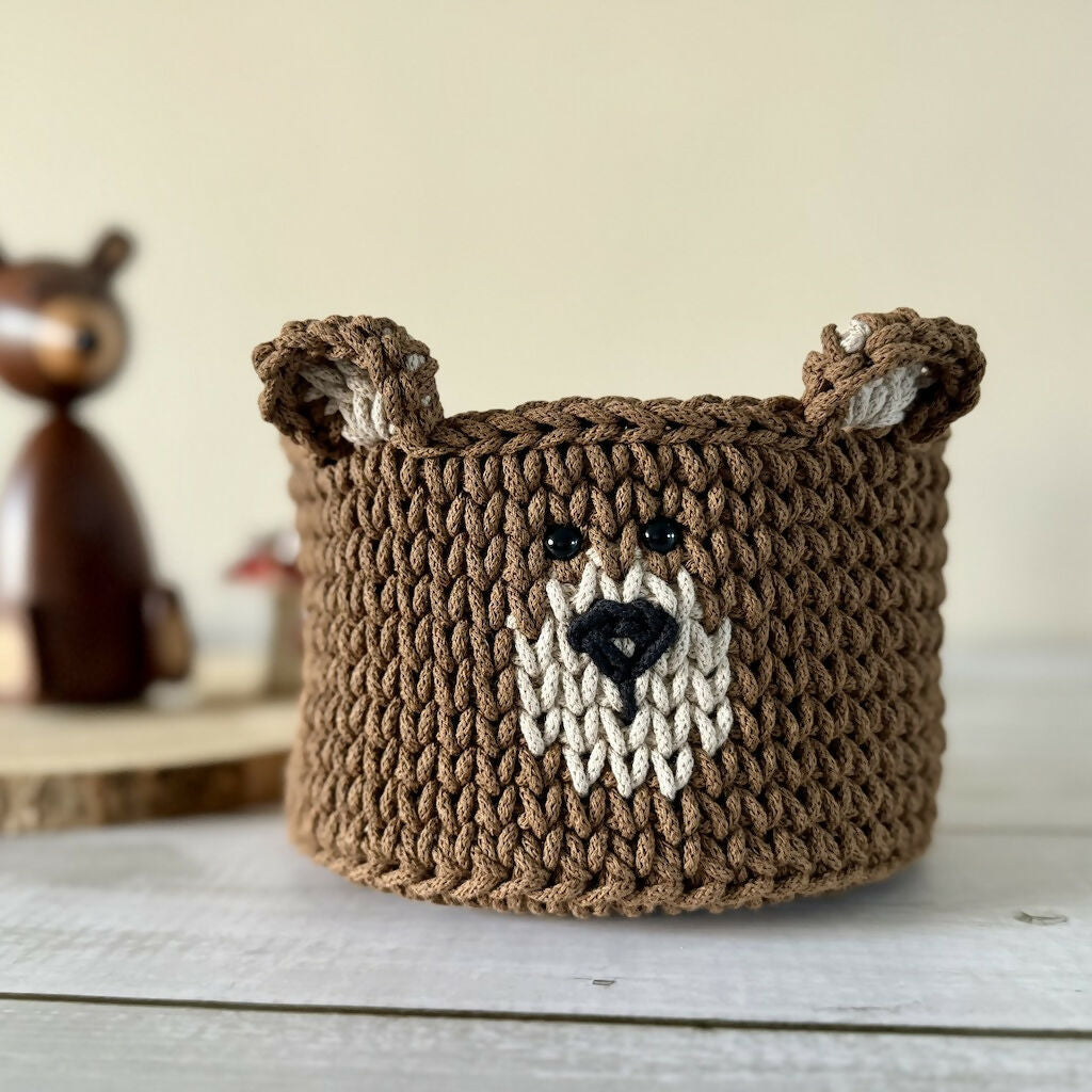 Crochet Bear Basket