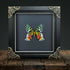 Sunset Moth (Chrysiridia rhipheus) Reverse Set Handmade Gothic Box Frame