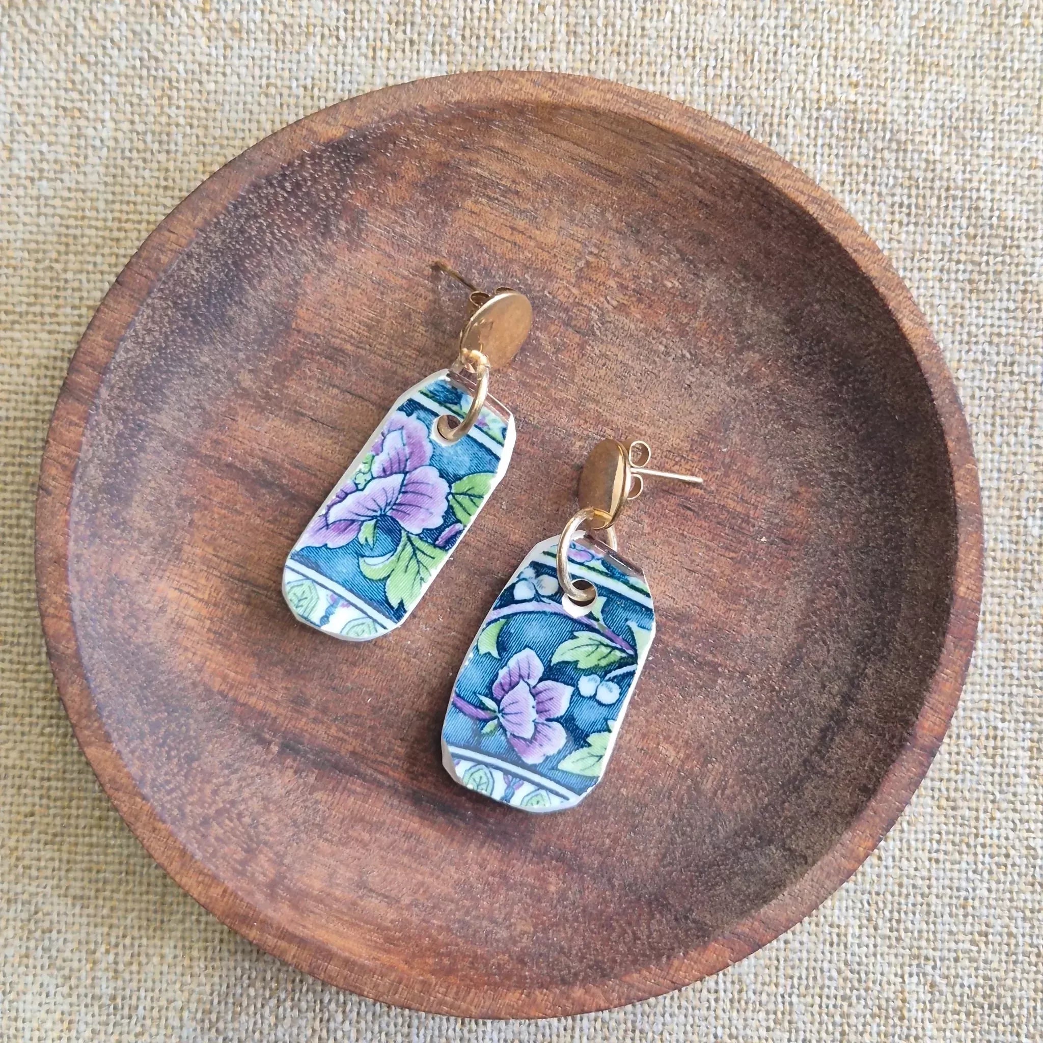 Recycled Ceramic Earring