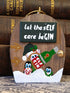Humorous Handmade Elf Door Decorative Ornament – "Let the sELF Care beGIN" Funny Christmas Tree Decoration & Secret Santa Gift