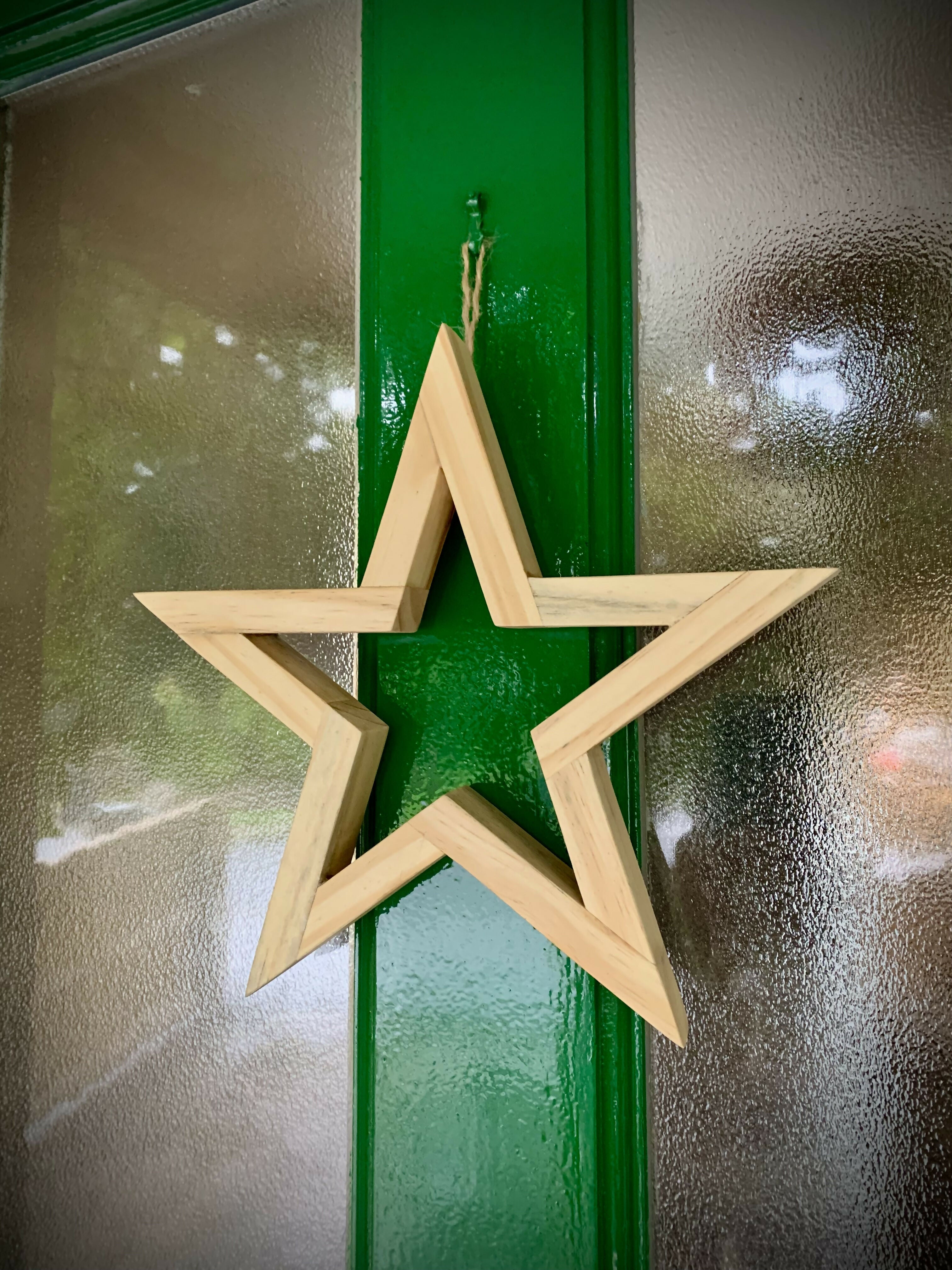 Wooden Decorative Christmas Star