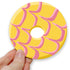 Yellow and Pink Biscuit Circle Coaster