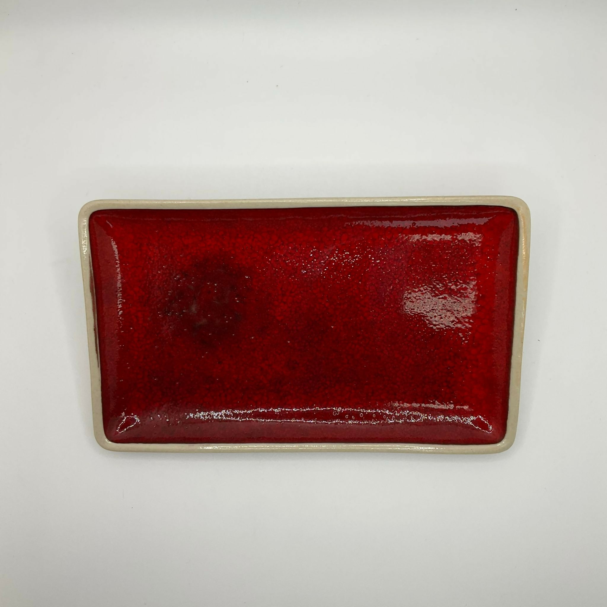 Red Big Rectangle Plate