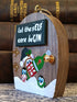 Humorous Handmade Elf Door Decorative Ornament – "Let the sELF Care beGIN" Funny Christmas Tree Decoration & Secret Santa Gift