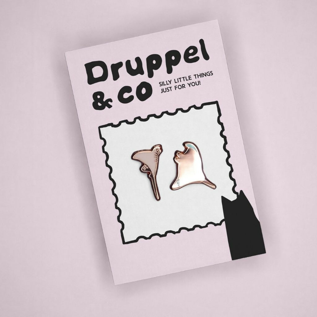 Manta Ray Mini Duo Enamel Pin