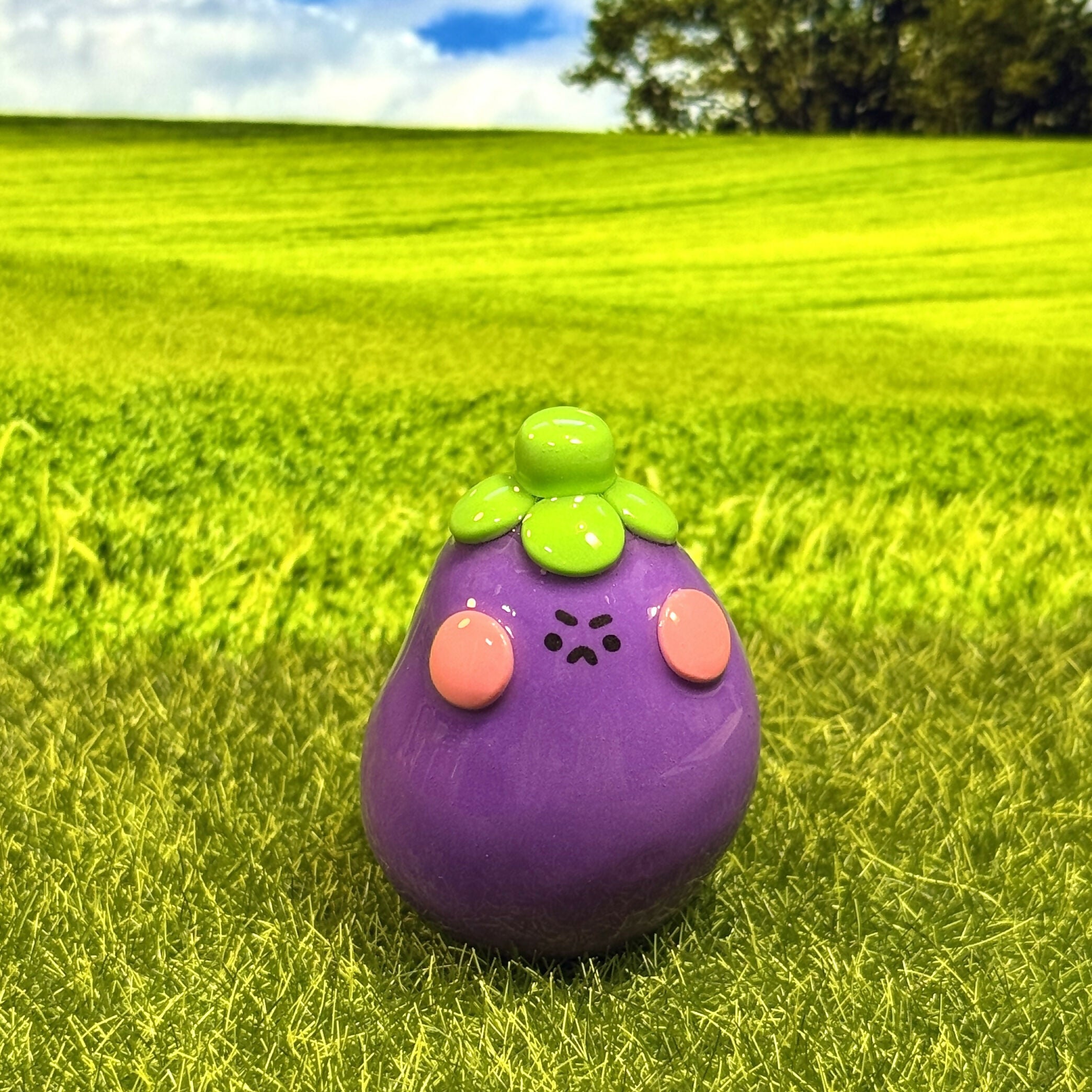 Aubergine Friend Figure
