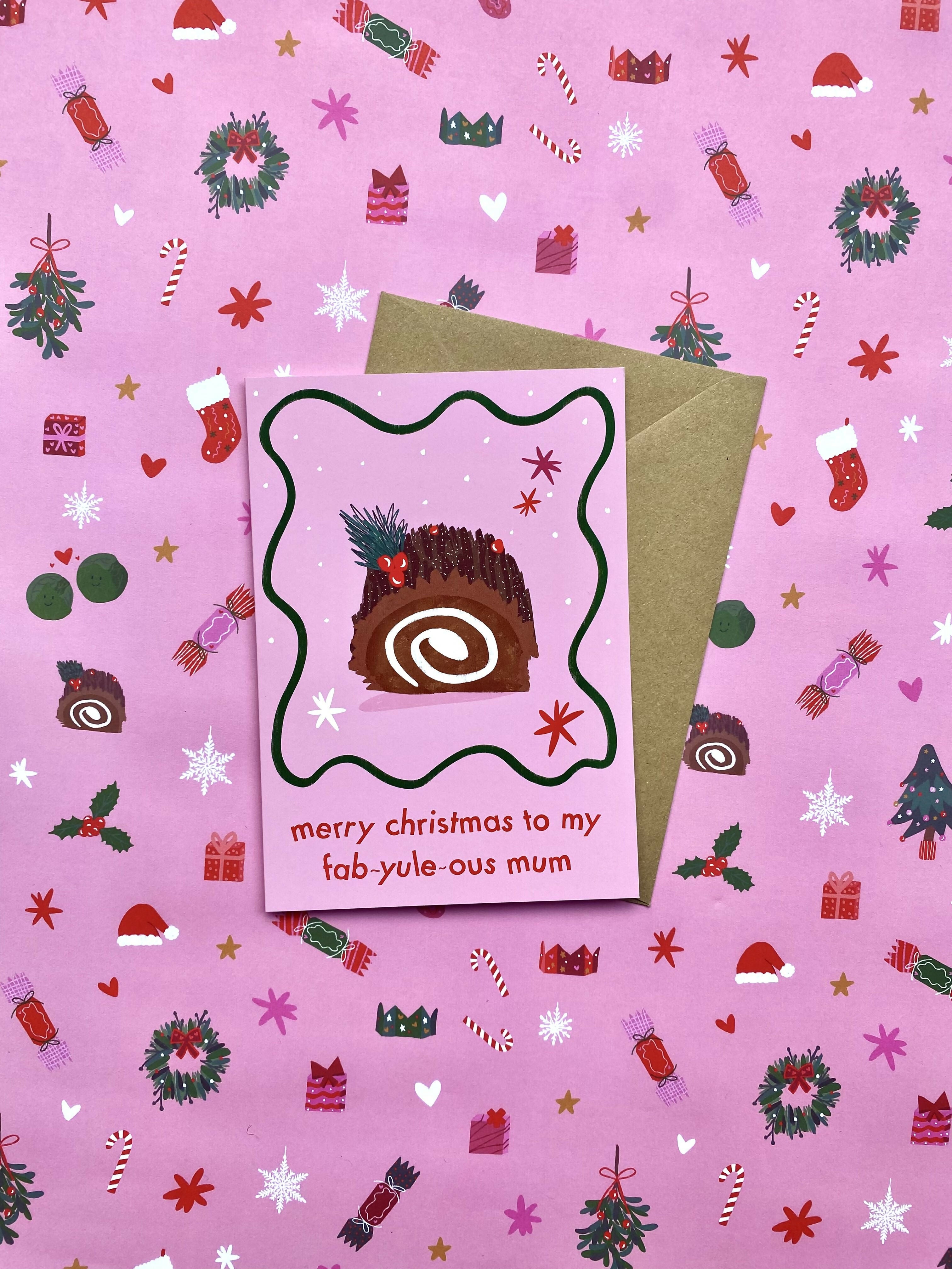 Merry Christmas To My Fab-Yule-ous Mum card