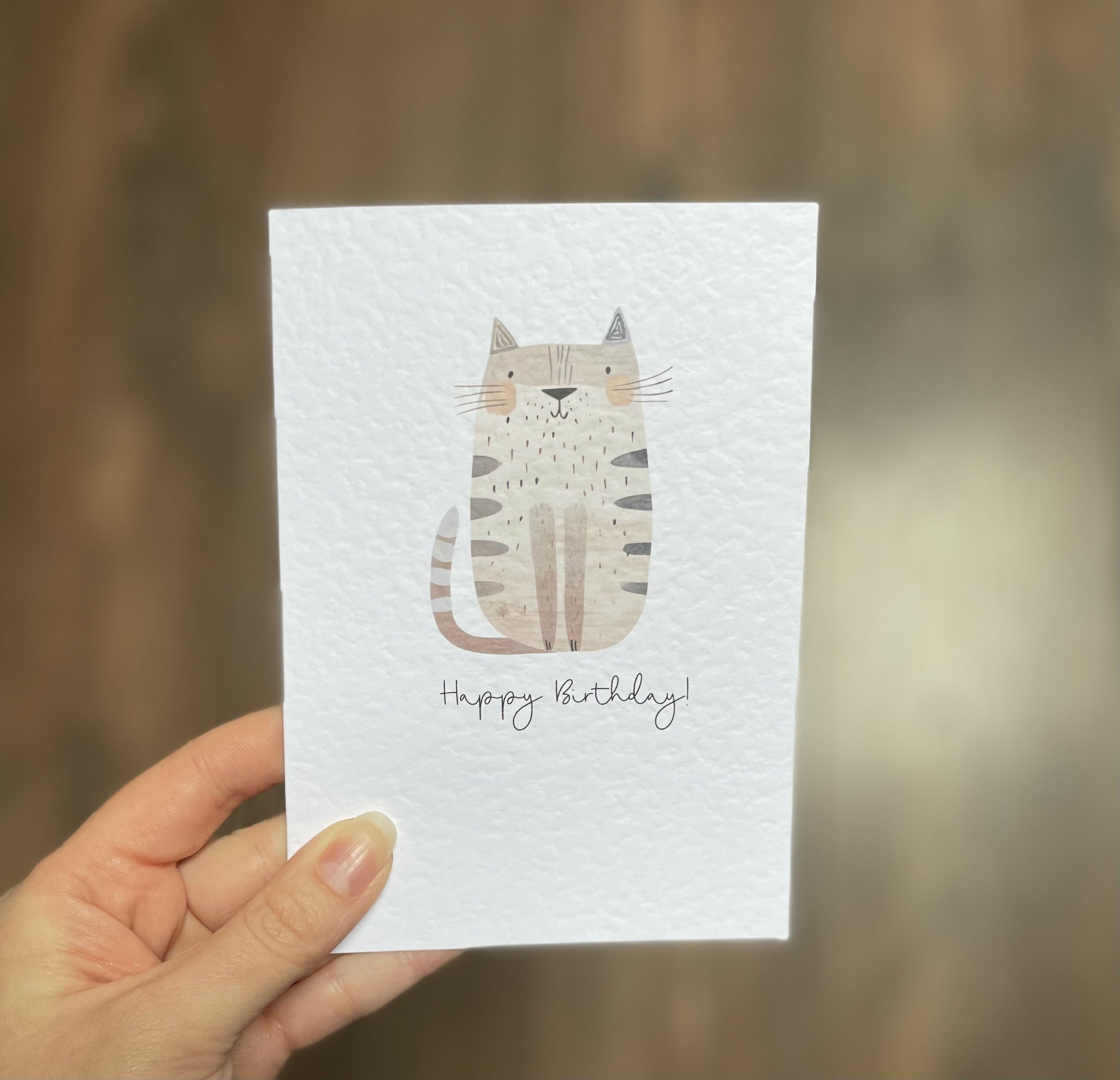 Happy Birthday Cat Card