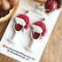 Polymer Clay Christmas Earrings / Handmade Festive Dangles / Xmas Jewellery