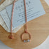 Triple Seaglass Moon Necklace