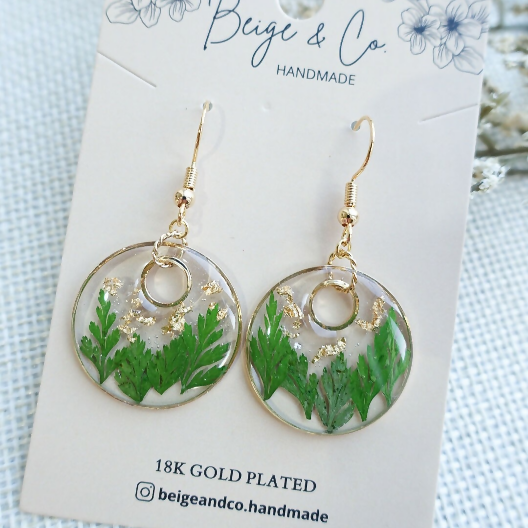 Leaf Oasis Real Leaf Earrings