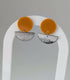 Mustard Geometric Earrings in Gold or Silver