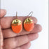 Orange & Gold Dangle Earrings