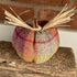 Handmade Harris Tweed Pumpkin Decoration, Purple And Orange Wool Fabric Autumn Home Ornament