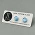 Pastel Dichroic Fused Glass Sterling Silver Stud Earrings - Handmade by Jade Tapson Glass.
