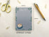 Coffee A6 Notepad Grey