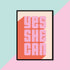 Yes She Can A4 Print