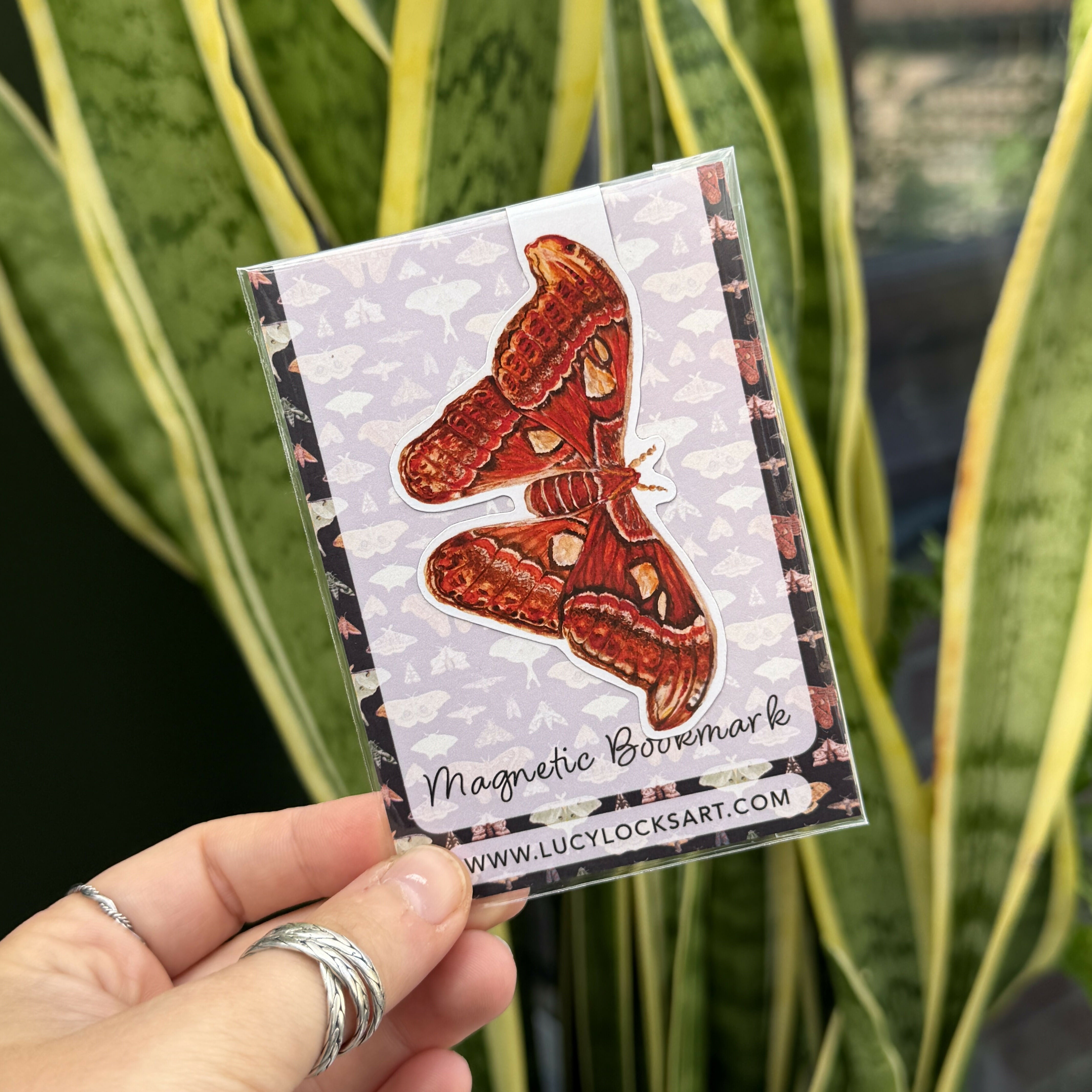 Atlas Moth - Matt Magnetic Bookmark